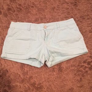 Teal Jean Shorts